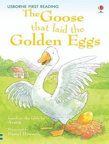 کتاب The Goose that laid the Golden Eggs (Usborne First Reading Level 3) (بدون حذفیات)