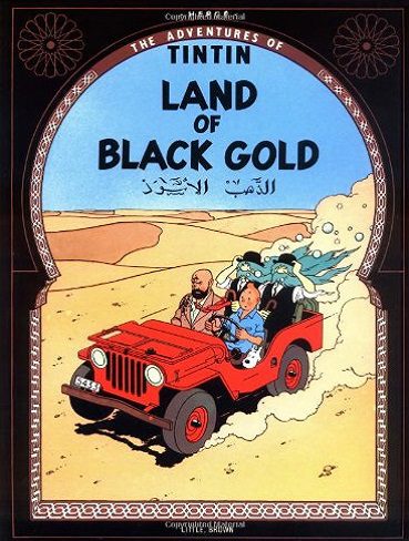 کتاب Tintin Land of Black Gold تن تن سرزمین طلای سیاه (گلاسه رحلی رنگی)