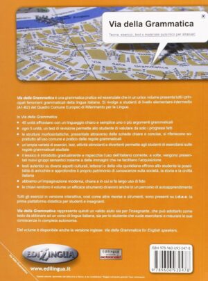 کتاب Via della Grammatica A1-B2 راه دستور زبان (سیاه و سفید)