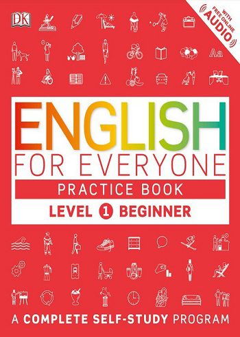 کتاب english for everyone practice book level 1 beginner+CD (رنگی)