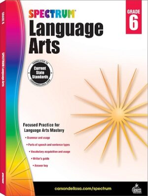 کتاب Spectrum Language Arts Grade 6: Ages 11 to 12