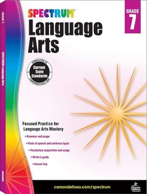 کتاب Spectrum Language Arts Grade 7: Ages 12 to 13