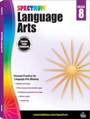 کتاب Spectrum Language Arts Grade 8: Ages 13 to 14