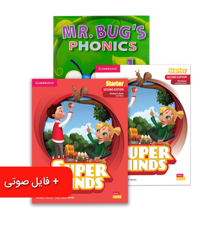 کتاب Super Minds Starter سوپرمایندز جدید استارتر سطح (E1 – E5)