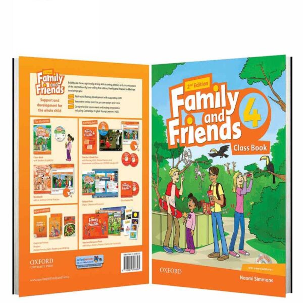 British Family And Friends 4 2nd کتاب فمیلی اند فرندز 4 بریتیش (کتاب دانش آموز+کتاب کار+CD)