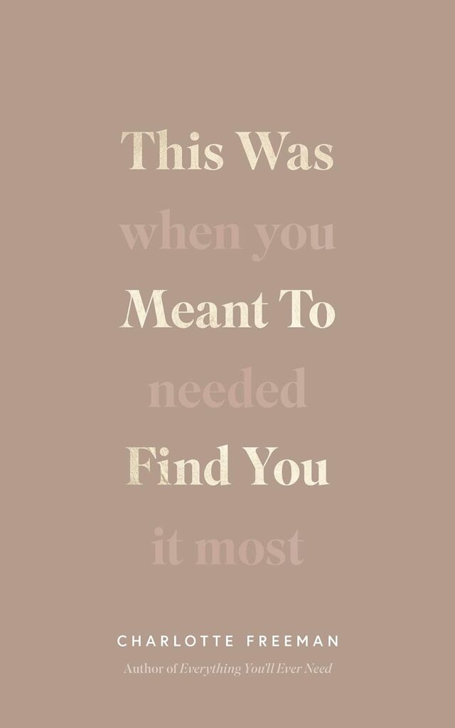 This Was Meant to Find You: When You Needed It Most (متن کامل)