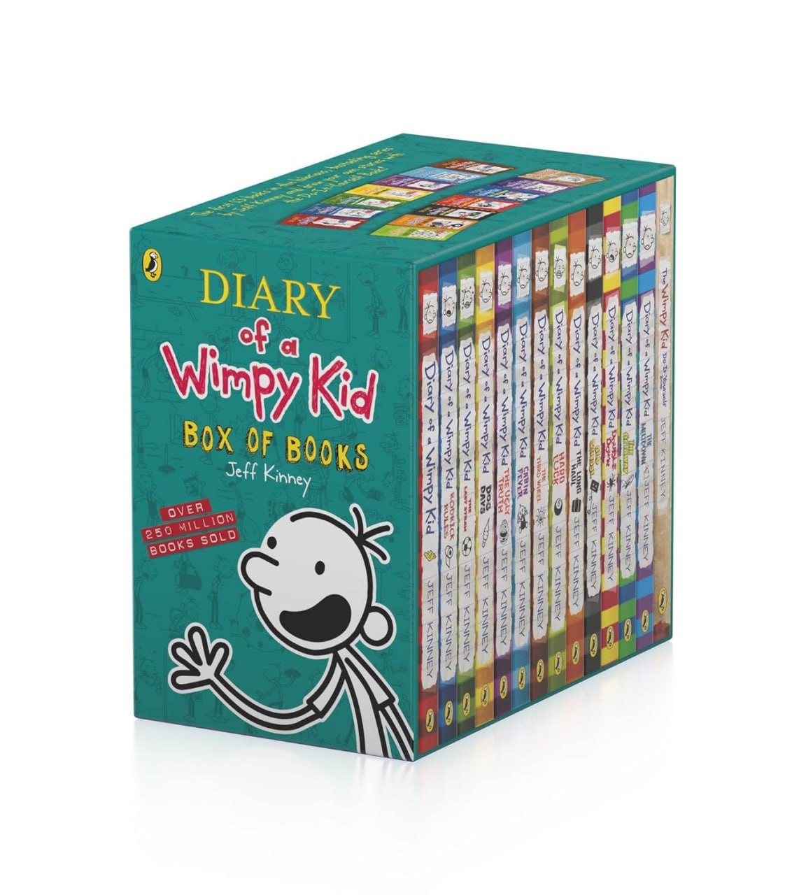 کتاب Diary of a Wimpy Kid Box of Books (1-13) + Do It Yourself مجموعه 14 جلدی کتاب ویمپی کید