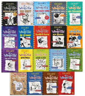 کتاب Diary of a Wimpy Kid Box of Books (1-18) + Do It Yourself مجموعه 19 جلدی کتاب ویمپی کید